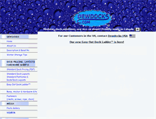 Tablet Screenshot of dewdocks.com